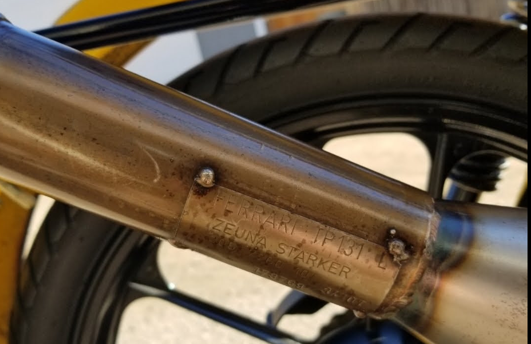 2002 Tomos LX Ferrari pipe stamp