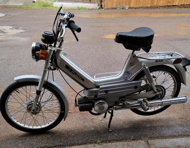 1977 Puch Maxi silver stocker